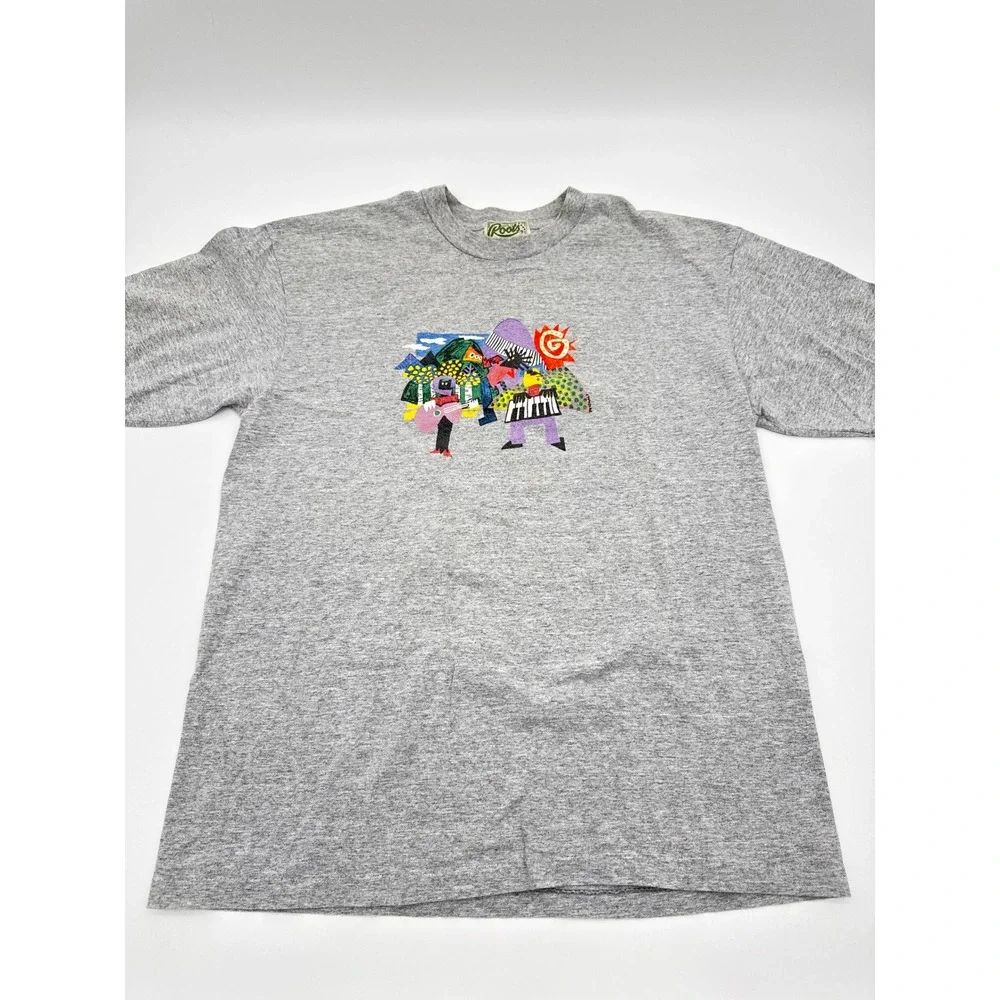 Vintage Roots 1997 Jazz Aspen Festival T-Shirt Mens Gray Santana Gladys Knight